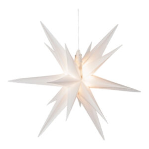 ESTRELLA BLANCA ILUMINADA Ø40x40cm 6 LEDS