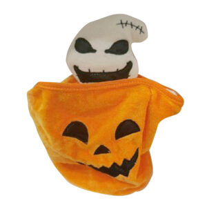 FIGURA DECORATIVA HALLOWEEN 23cm CON SONIDO, MOVIMIENTO Y LUZ.