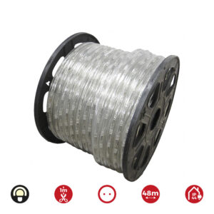 TUBO FLEXILED 2 VIAS FIJO 48m. 30 LEDS/m BLANCO CALIDO
