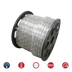 TUBO FLEXILED 2 VIAS FIJO 48m. 30 LEDS/m AZUL