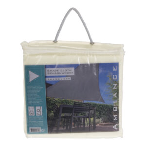 TOLDO VELA FORMA DE TRIANGULO COLOR: CREMA 3,6x3,6x3,6m AMBIANCE