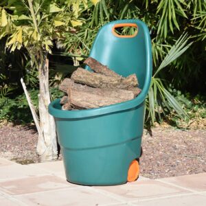 CARRO DE JARDIN 48L 52,5x52x96cm COLOR VERDE