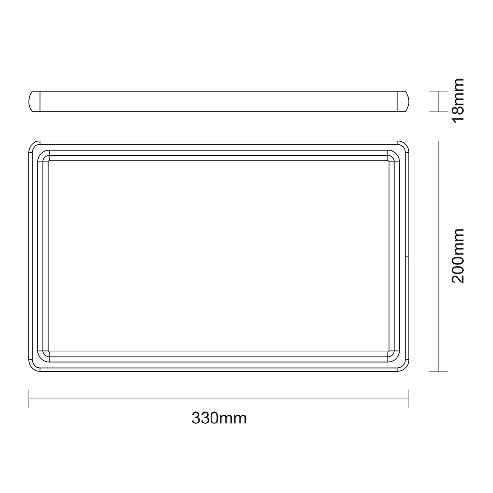 TABLA DE CORTE RECTANGULAR EN MADERA ACABADO NATURAL 33x22x1,8cm TRAMONTINA