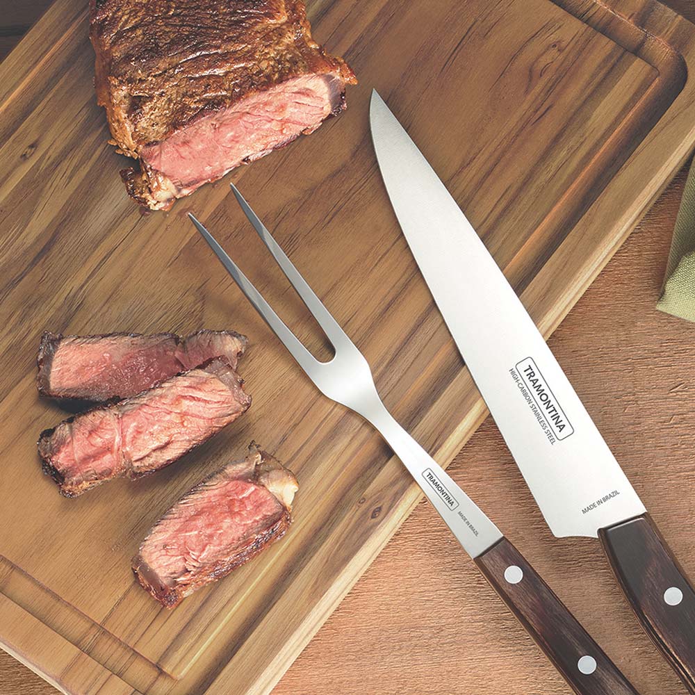 TABLA DE CORTE RECTANGULAR EN MADERA ACABADO NATURAL 33x22x1,8cm TRAMONTINA - Imagen 2