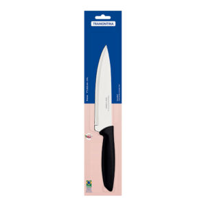 CUCHILLO CHEF 7" PLENUS NEGRO TRAMONTINA