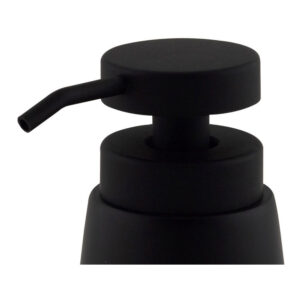 DISPENSADOR DE JABON DE POLIRESINA NEGRO Ø8x14,5cm BA20127 ANDREA HOUSE