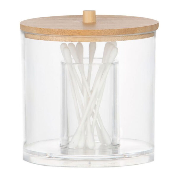 BOTE DE BAÑO ORGANIZADOR ACRÍLICO Ø9x9cm BA72111 ANDREA HOUSE