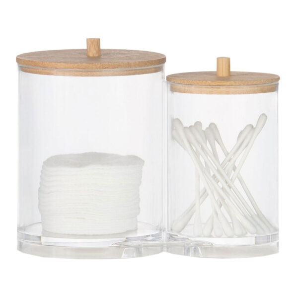 BOTES DE BAÑO ORGANIZADORES ACRÍLICOS Ø15x12cm BA72112 ANDREA HOUSE