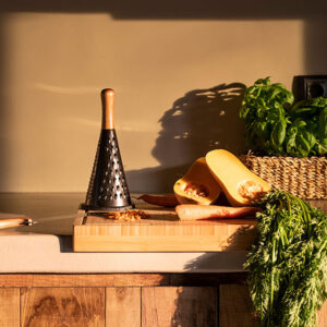 RALLADOR INOXIDABLE NEGRO/ACACIA CC73014 ANDREA HOUSE