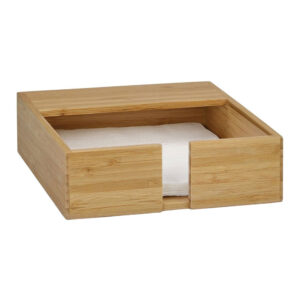 SERVILLETERO DE BAMBU 17,5x17,5x5,5cm MS69235 ANDREA HOUSE