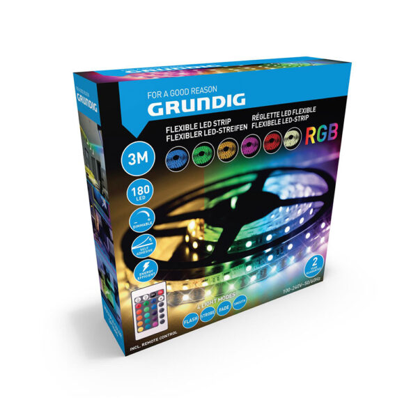 TIRA LED RGB 3 m 180 LEDS GRUNDIG - Imagen 3