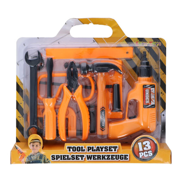 SET DE HERRAMIENTAS DE JUGUETE 13 PIEZAS EDDY TOYS - Imagen 2