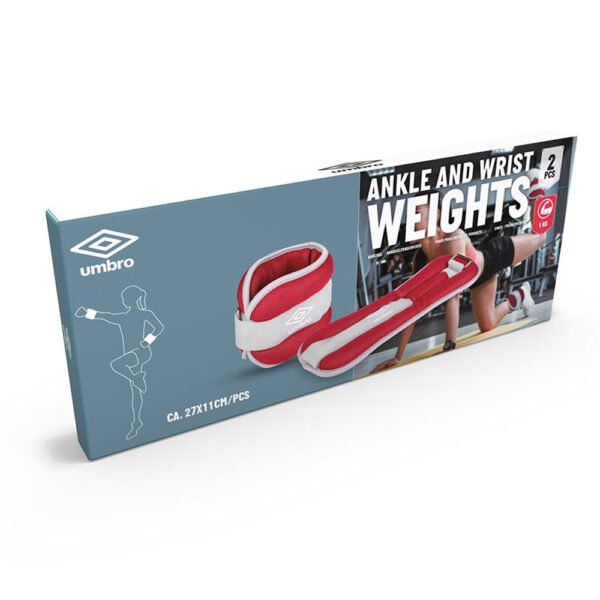 PACK 2 PESOS PARA TOBILLOS/MUÑECAS 1000 gramos UMBRO - Imagen 2
