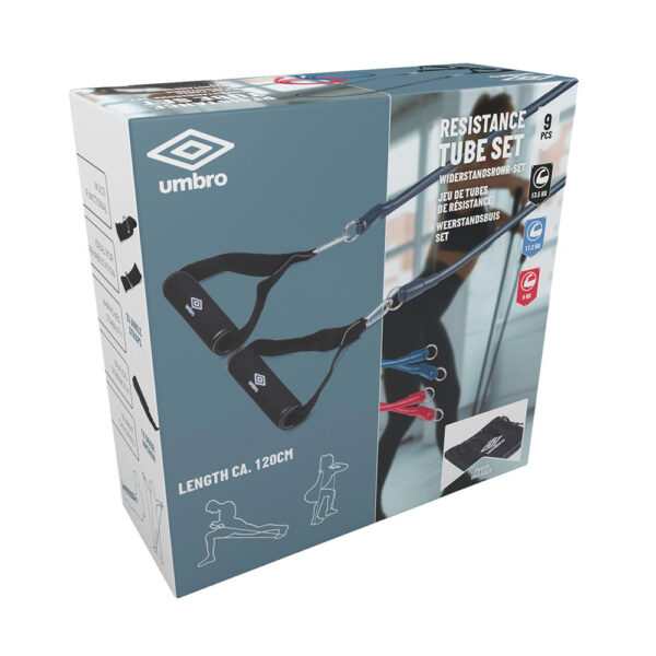 SET DE GOMAS DE RESISTENCIA 9 PIEZAS UMBRO - Imagen 2