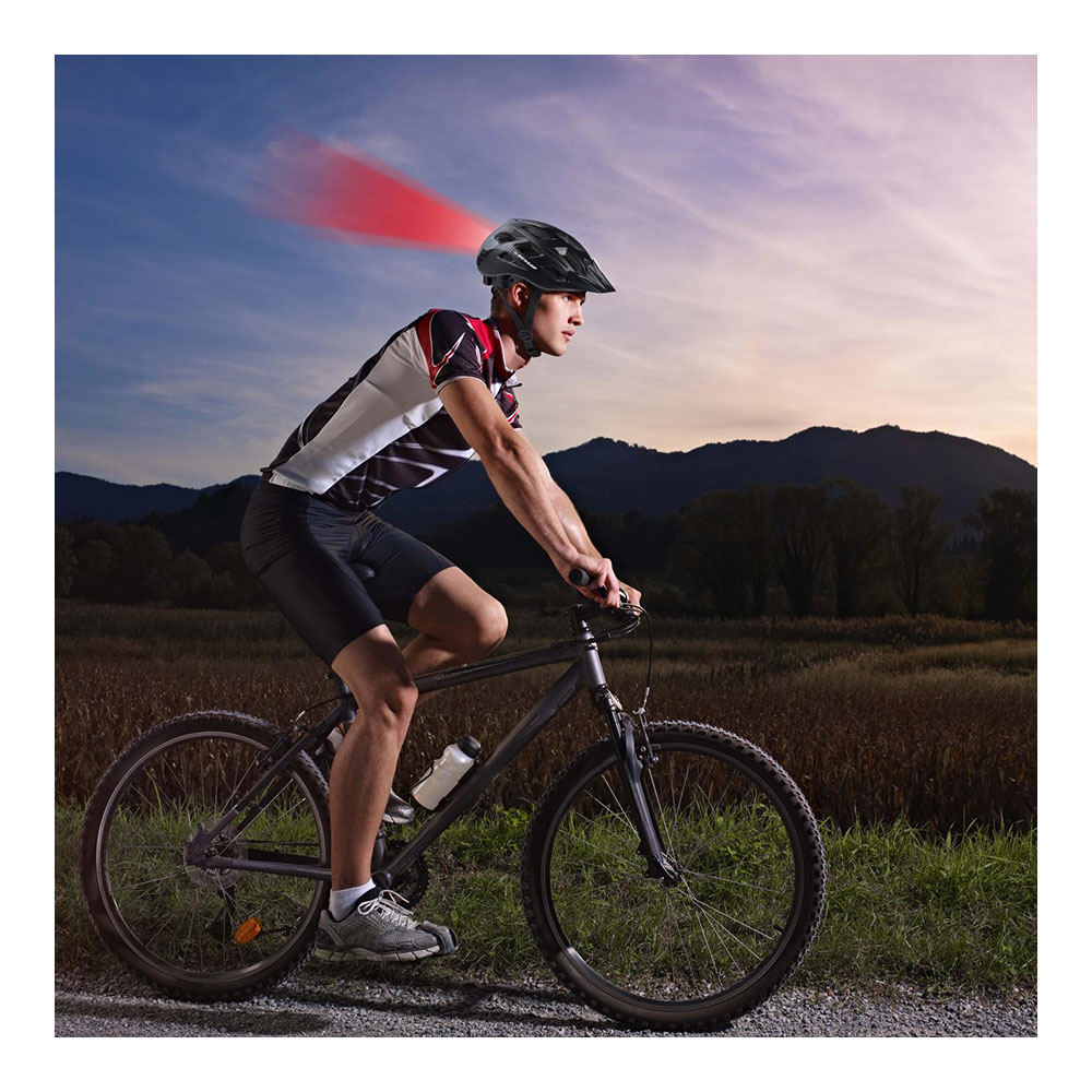 CASCO BICICLETA C/LEDS ROJOS TALLA L. DUNLOP