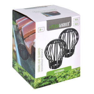 PROTECTOR DE CANALIZACIONES (PACK 2 unid.) COLOR NEGRO Ø12x15cm PROGARDEN