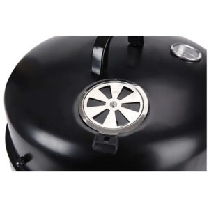 BARBACOA TIPO BARRIL PARA AHUMAR COLOR NEGRA BBQ