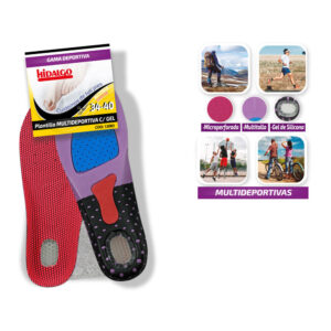 PLANTILLA PARA CALZADO MULTIDEPORTIVA GEL T: 34-40 HIDALGO