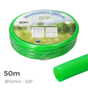 MANGUERA DE JARDIN ANTI-TORSIÓN Ø INTERIOR 15mm Ø EXTERIOR 20mm (5/8") - ROLLO 50m