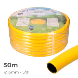 MANGUERA COLOR AMARILLO Ø INTERIOR 15mm Ø EXTERIOR 19mm (5/8") ROLLO 50m