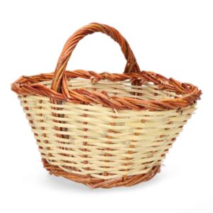 CESTA CAÑA 30x22x15cm ALTURA CON ASA 23cm