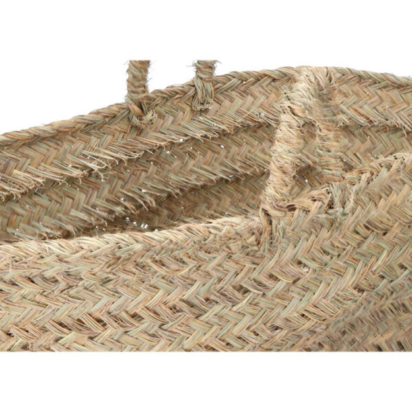 CESTA PARA LEÑERO DE ESPARTO 60x35x45cm OVAL - Imagen 3