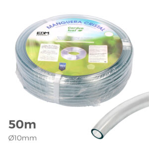 MANGUERA DE CRISTAL TRANSPARENTE Ø INTERIOR 10mm Ø EXTERIOR 14mm ROLLO 50m