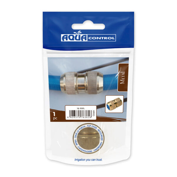 REPARADOR DE MANGUERA 19mm  LATON AQUA CONTROL