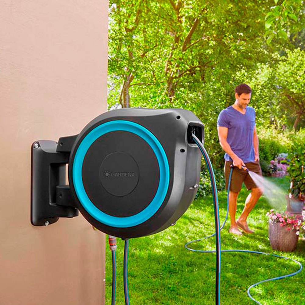 PORTAMANGUERAS AUTOMATICO ROLLUP 25m 18620-20 GARDENA - Imagen 3