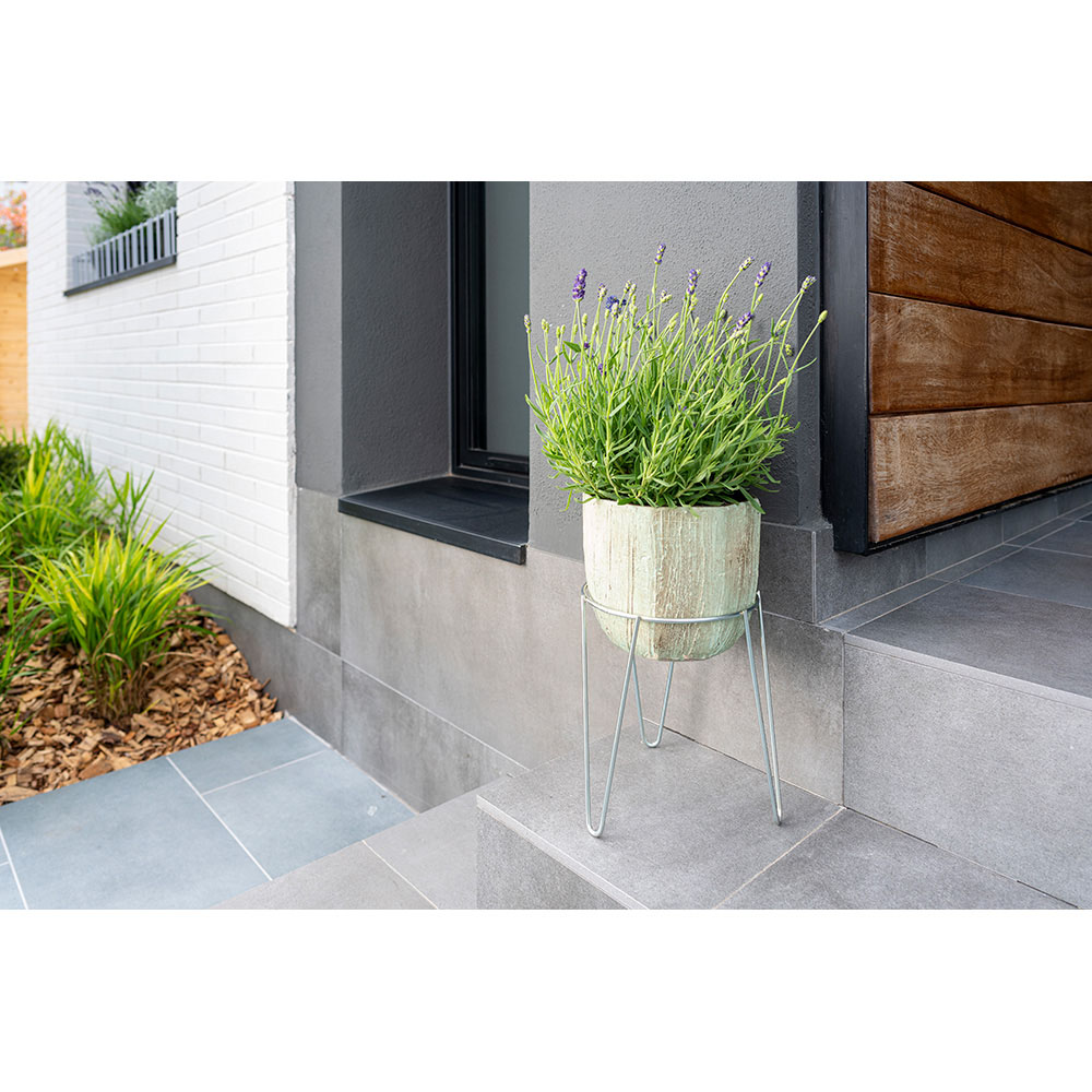 SOPORTE PARA MACETERO CON PIE ZINCADO 24cm SV03080 SAUVIC