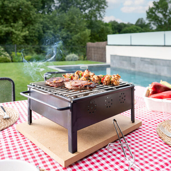 BARBACOA DE SOBREMESA 25x20cm (PARRILA INOXIDABLE) 2905 SAUVIC - Imagen 2