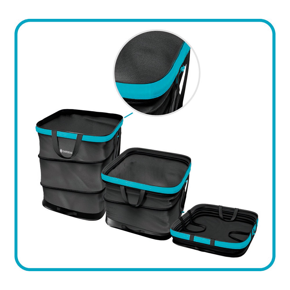 SACO DE JARDÍN POPUP 127 L PARA RECOGER HOJAS O RESIDUOS EN EL JARDÍN, FABRICADO CON UN 70 % DE POLIESTER RECICLADO GARDENA 11715-20 GARDENA - Imagen 2