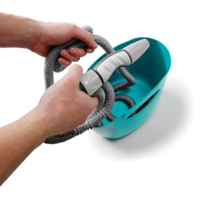 KIT MANGUERA EXTENSIBLE AQUAPOP 15m  CON CESTA DE PLÁSTICO COLOR AZUL GF80267600 GF