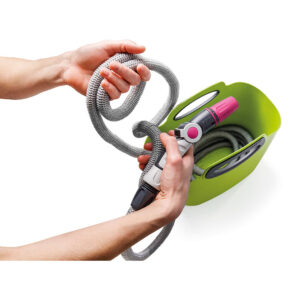 KIT MANGUERA EXTENSIBLE AQUAPOP 30m  CON CESTA DE PLÁSTICO COLOR LIMA GF80287603 GF