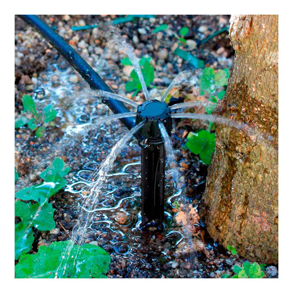 PACK CON 10 GOTEROS REGULABLES 0-70 L/h CON PIQUETA BLUE BIRD