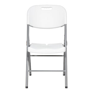 SILLA PLEGABLE BLANCA 86,5 x 47 x 54cm ASIENTO 40 x 42cm