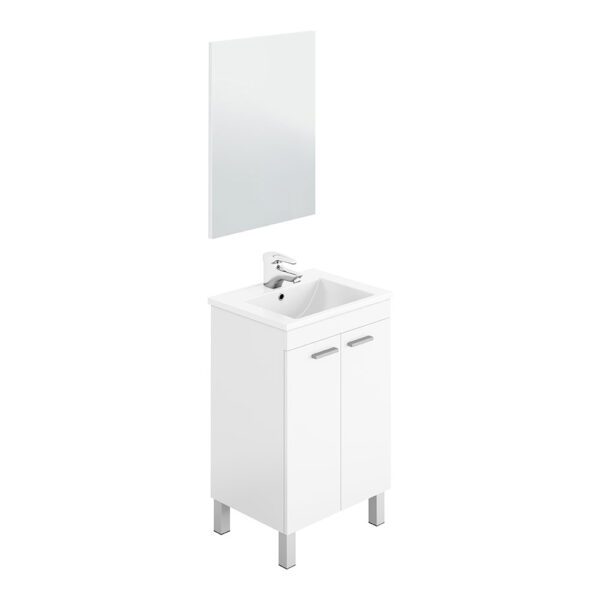 MUEBLE LAVABO 50 2 PUERTAS + ESPEJO KONCEPT - Imagen 3