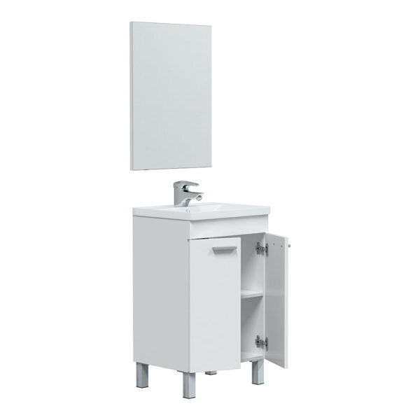 MUEBLE LAVABO 50 2 PUERTAS + ESPEJO KONCEPT - Imagen 4