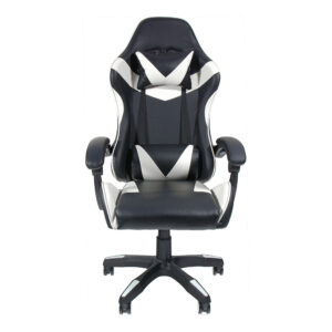 SILLA GAMING ERGONÓMICA NEGRA Y BLANCA