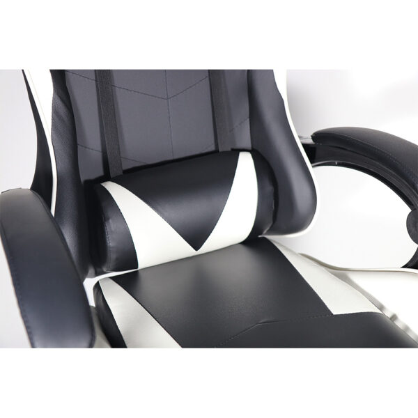 SILLA GAMING ERGONÓMICA NEGRA Y BLANCA - Imagen 5