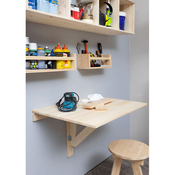 MESA PLEGABLE MADERA DE PARED, 79x59x2cm. ASTIGARRAGA - Imagen 3