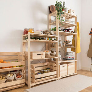 ESTANTERIA ALISTONADA EVOLUTION 5, 76,5x38,5x174,5cm PINO MACIZO ASTIGARRAGA