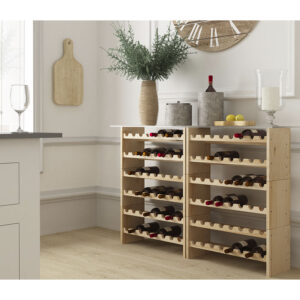 BOTELLERO PINO MACIZO MERLOT 16 BOTELLAS 68,8x25x30cm ASTIGARRAGA