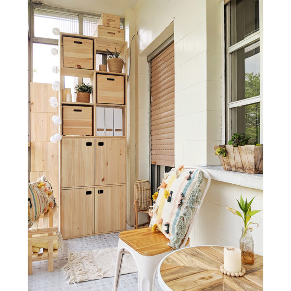 MUEBLE DINAMIC 4 PUERTAS PINO MACIZO 105,4x70,8x33cm ASTIGARRAGA - Imagen 2