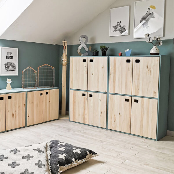 MUEBLE DINAMIC 4 PUERTAS PINO MACIZO 105,4x70,8x33cm ASTIGARRAGA - Imagen 3