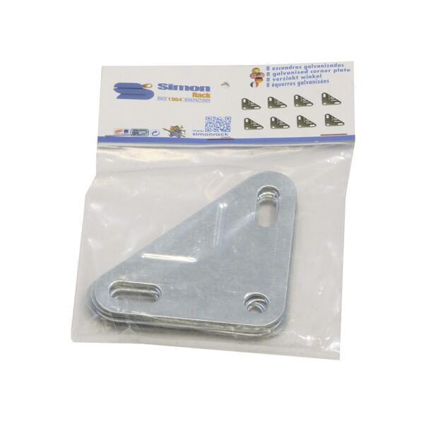 BOLSA 8 UND. ESCUADRAS GALVANIZADAS. SIMON RACK