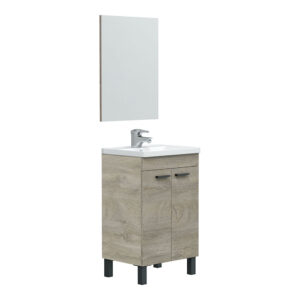 MUEBLE 50 2 PUERTAS + ESPEJO KONCEPT