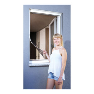 MOSQUITERA CON MARCO MAGNETICO BLANCO 120x120cm