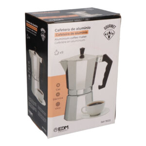 CAFETERA DE ALUMINIO DE 9 TAZAS EDM