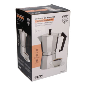 CAFETERA DE ALUMINIO DE 12 TAZAS.GOURMET KITCHEN
